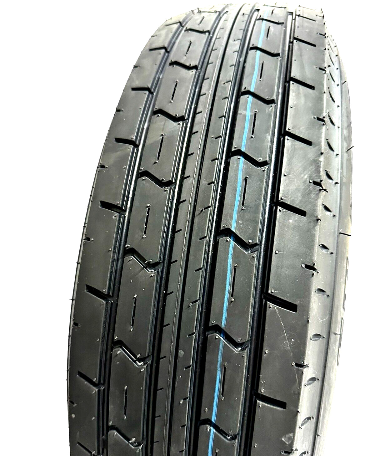 ST205/75R15 Radial Trailer Tire, Load C, Modular 5 lug , 5×4.75″ Silver Rim, New