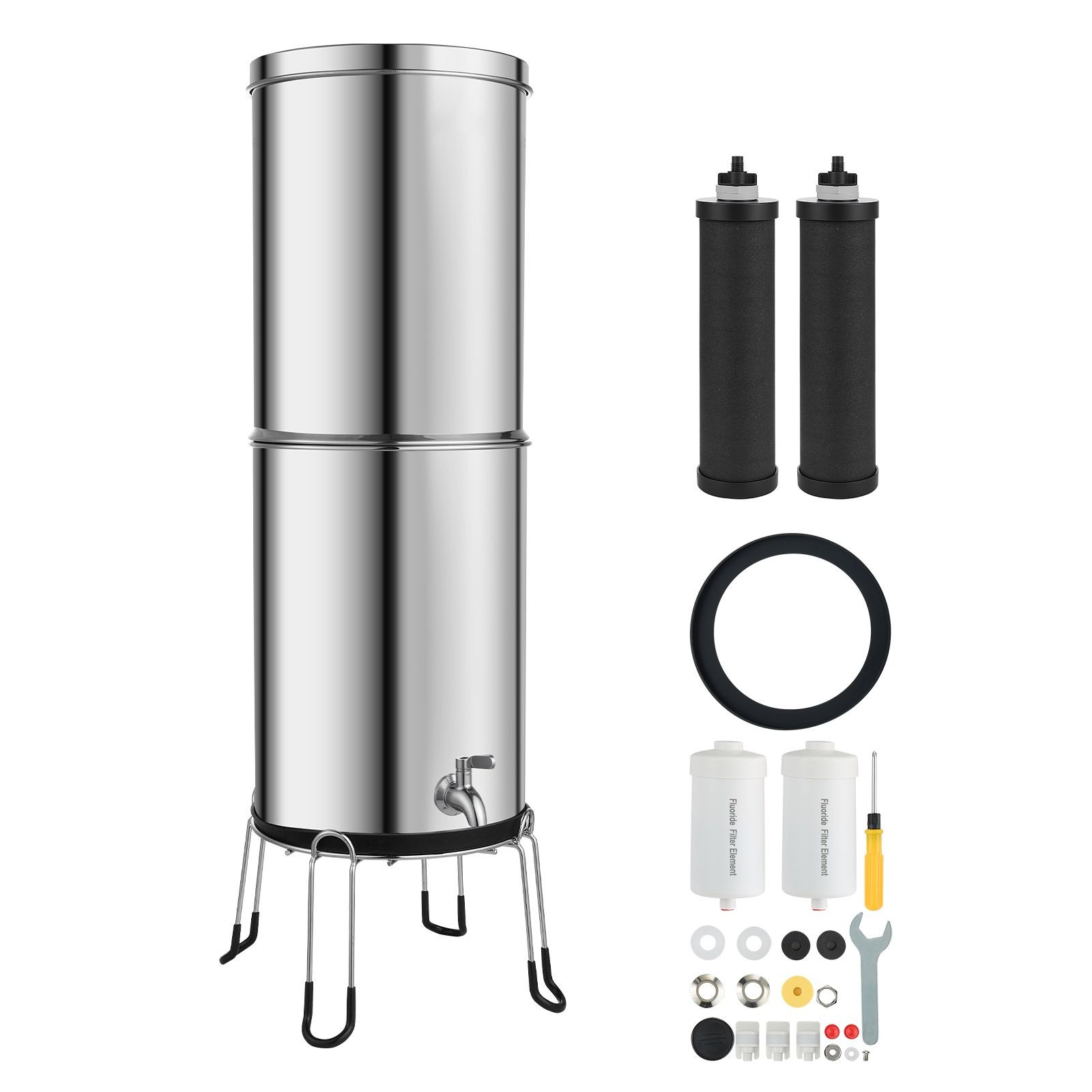 NSF Certified 3.25 Gal Stainless Steel Gravity Water Filter
