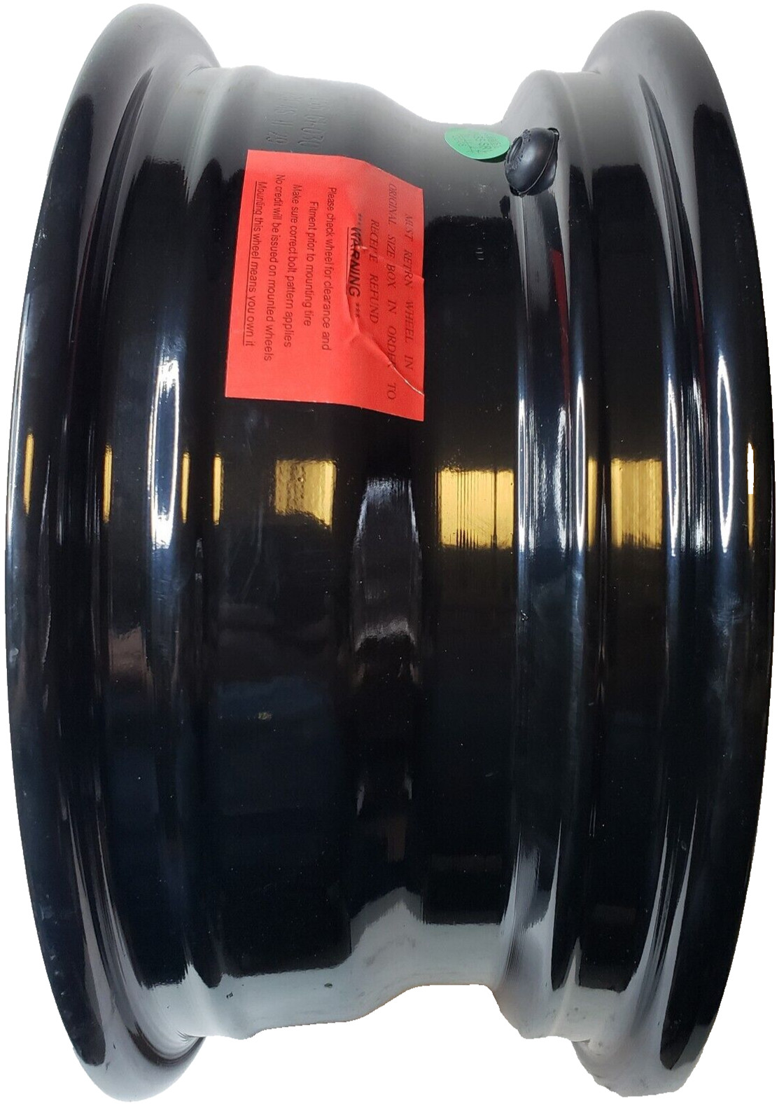 Vision Wheel 375 Warrior Trailer RIM 16×6 8/6.5 0mm Gloss Black Machined Lip