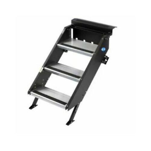 Mor/Ryde STP-208 Entry Manual Retractable 3 Step 32″ Wide 33-1/2″ Height Silver