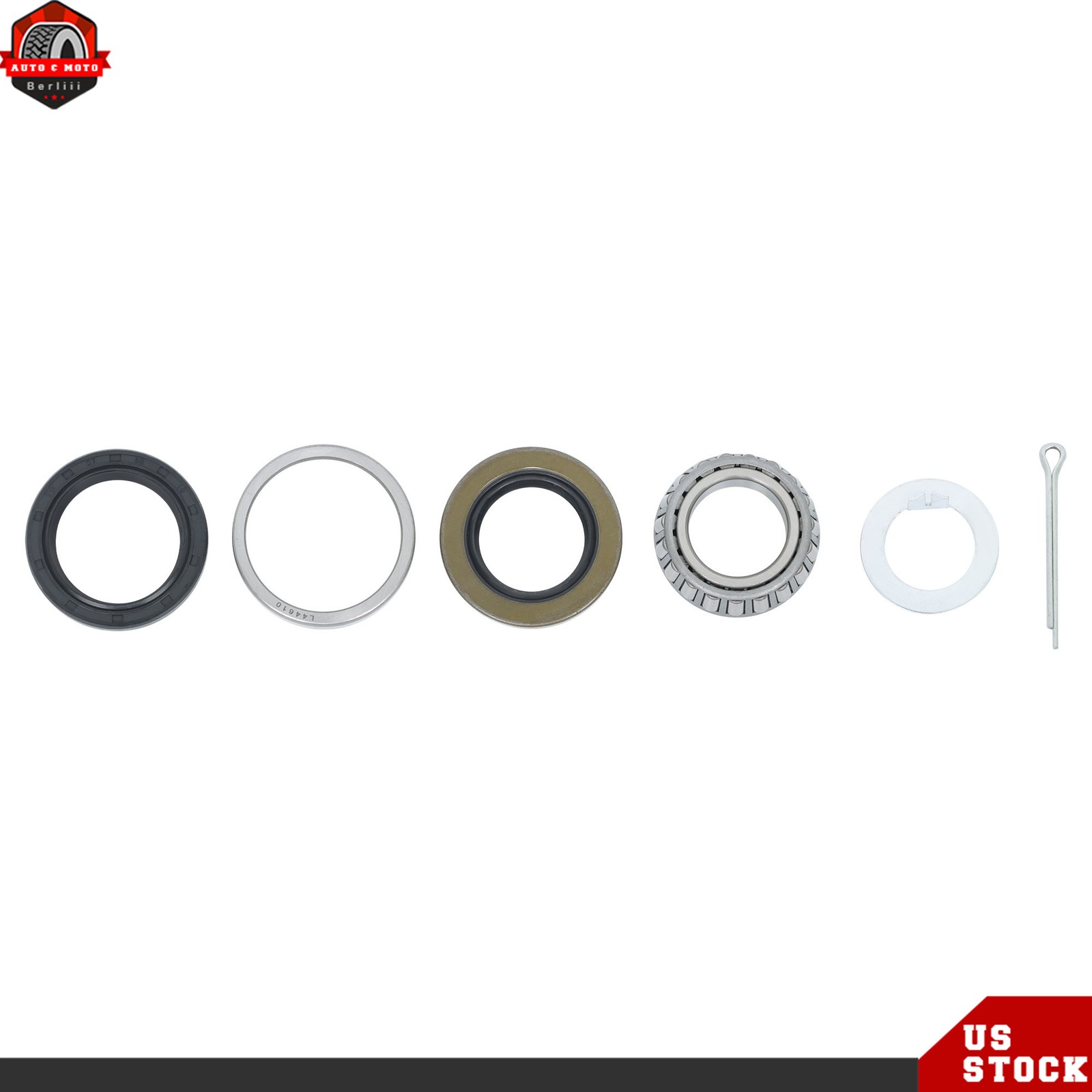 Pack of 4 Trailer Bearing Kits L44649/L44610 For 1-1/16″ 2000 Lbs Trailer Axle