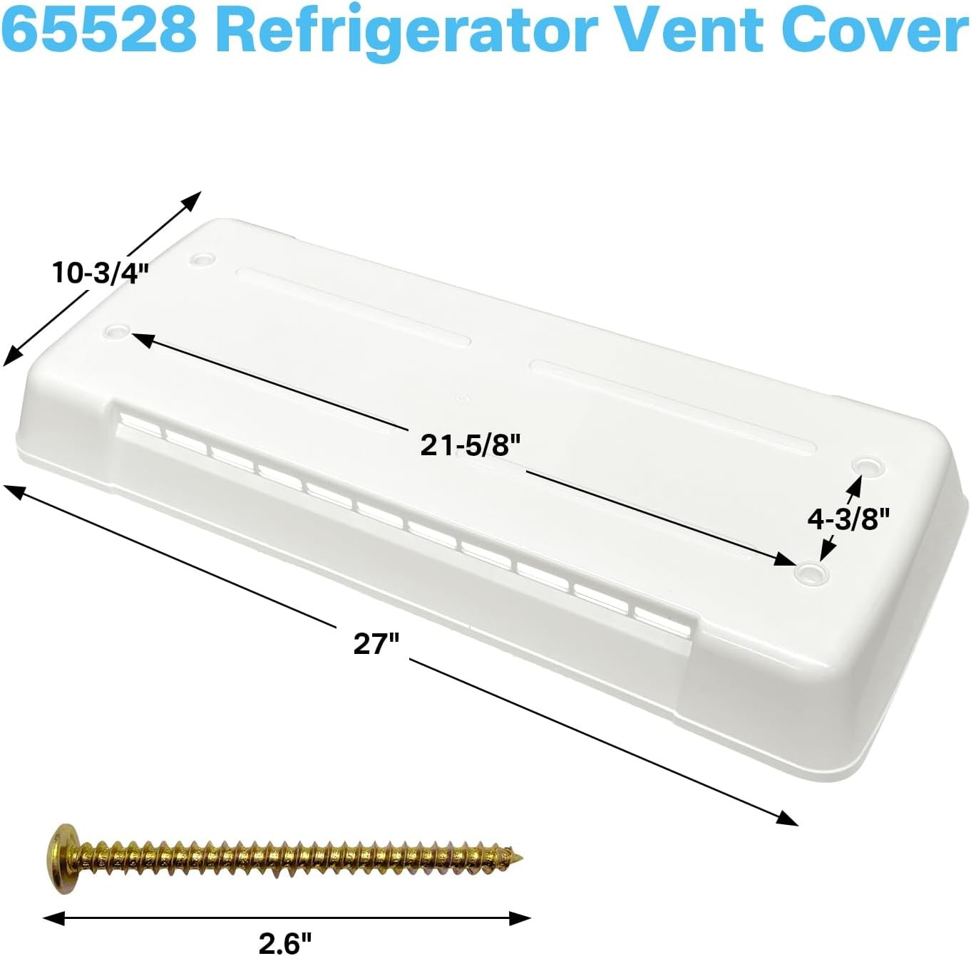 RV Refrigerator Vent Cover Compatible with Dometic Vents Lid Cap Universal 65528