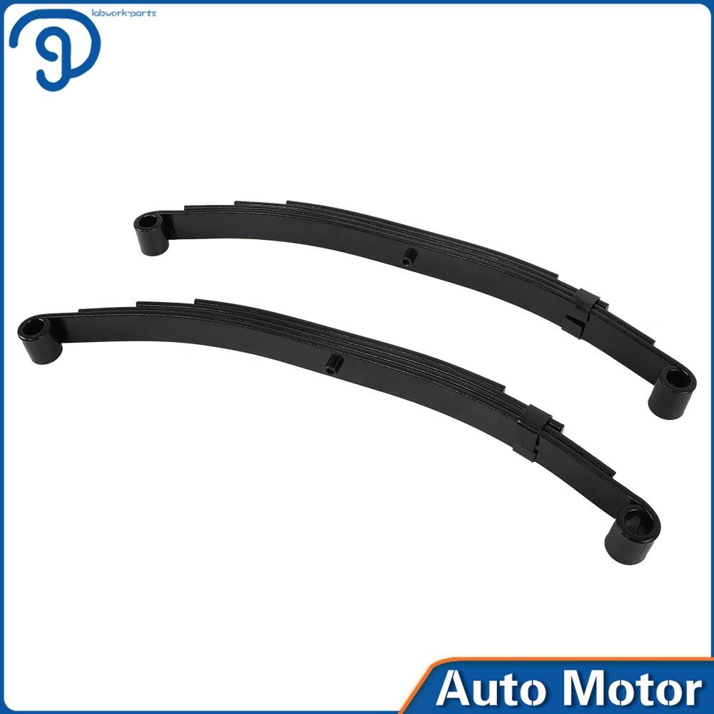 2PCS Trailer Leaf Spring 4 Leaf Double Eye 2500lbs Cap Per For 5000lbs Axle