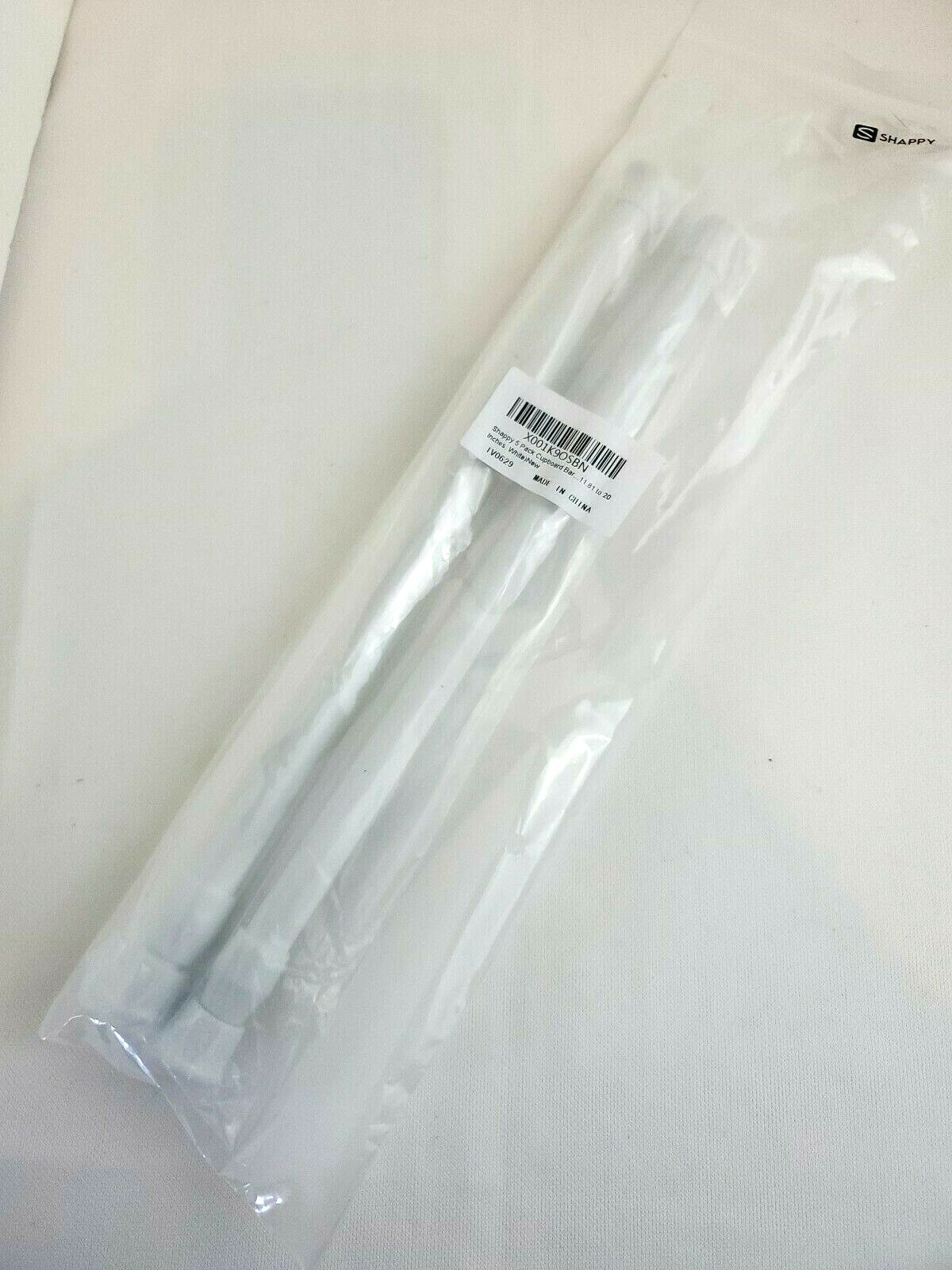 SHAPPY (2 Pack) RV Spring Tensions White Rods (extend 9.84″ – 15.75″) – New