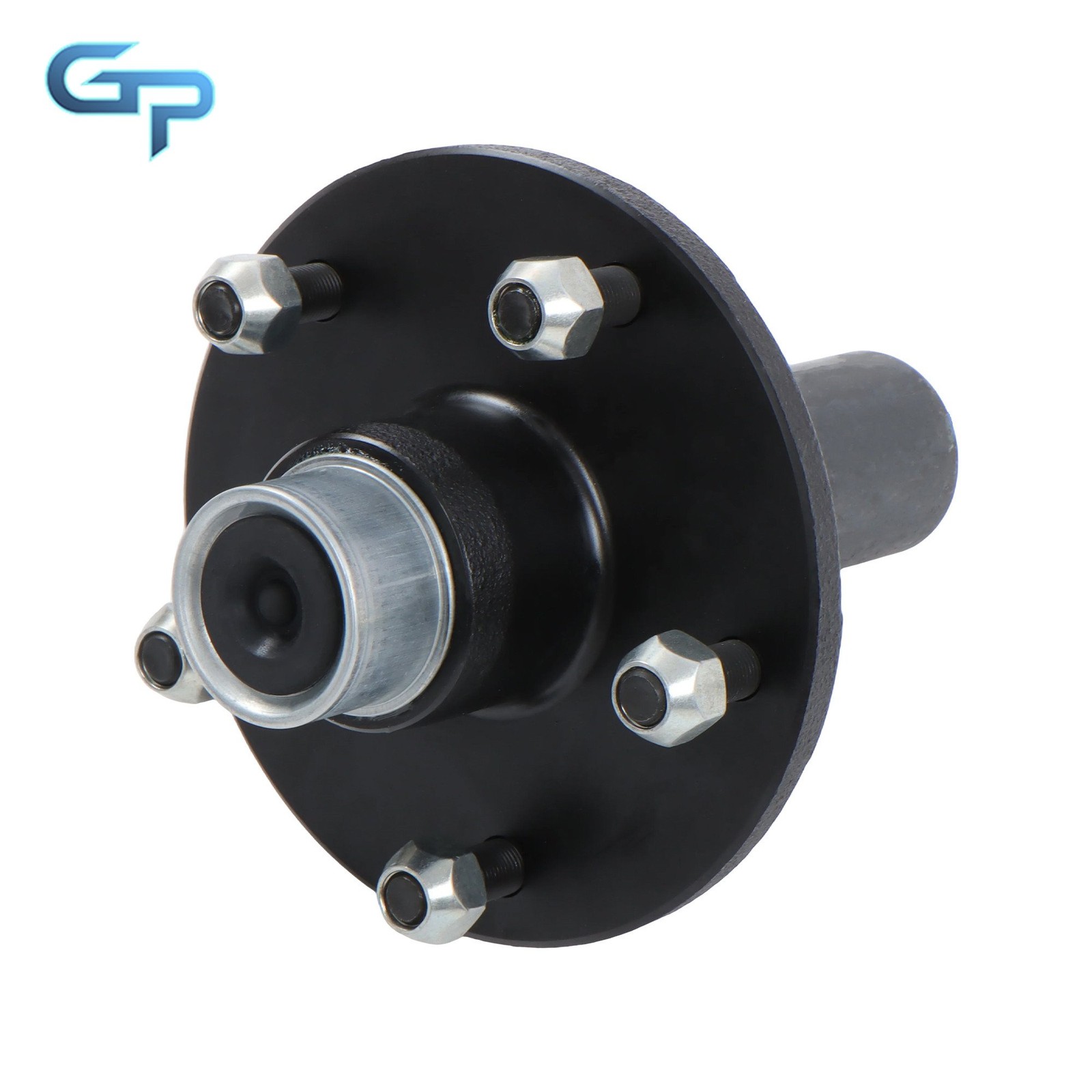 #84 Spindle Pre-Assembled 5 on 5.5′ Trailer Hub Kit Round