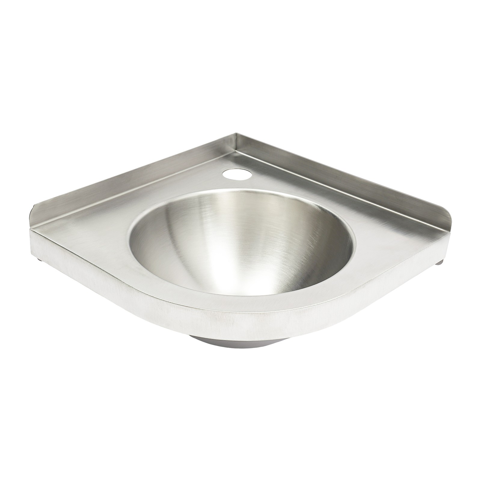 RV Caravan Camper Sink Stainless Steel Hand Wash Basin Wall-mounted Silver Sink