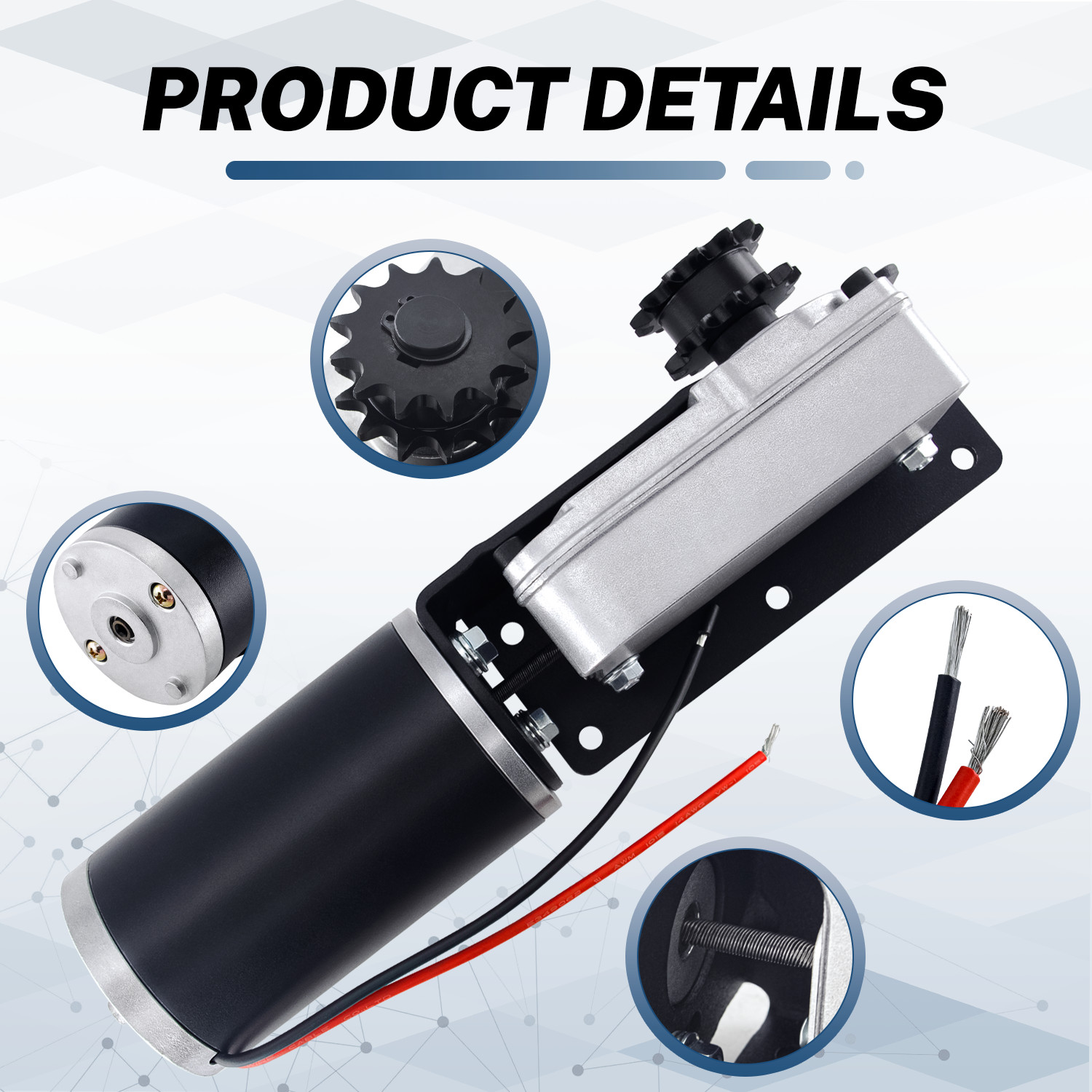 For RV BAL Accu-Slide Cable System 225008 RV Slide Out Motor & Gearbox Assembly