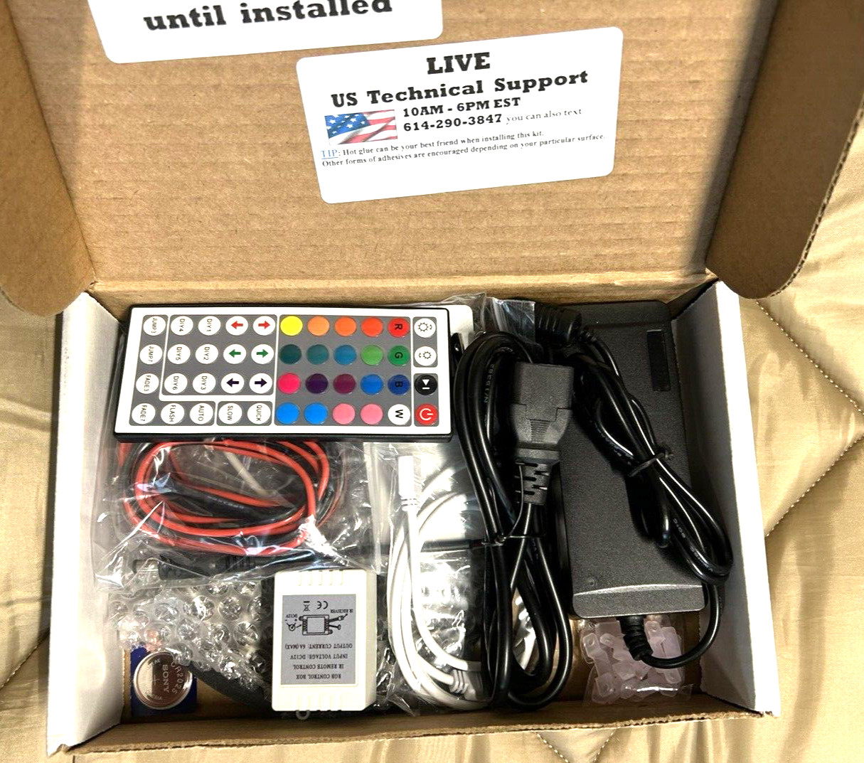 RV Motorhome LED Accent kit AC/DC Color W/Remote 16 ft.? New