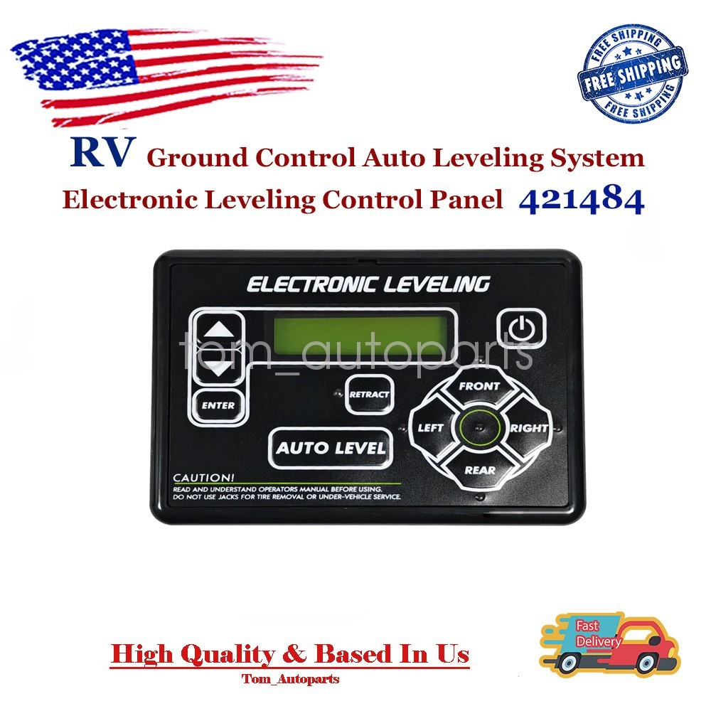 RV Ground Control Auto-Level Touchpad Button for Lippert 5th Wheel 421484
