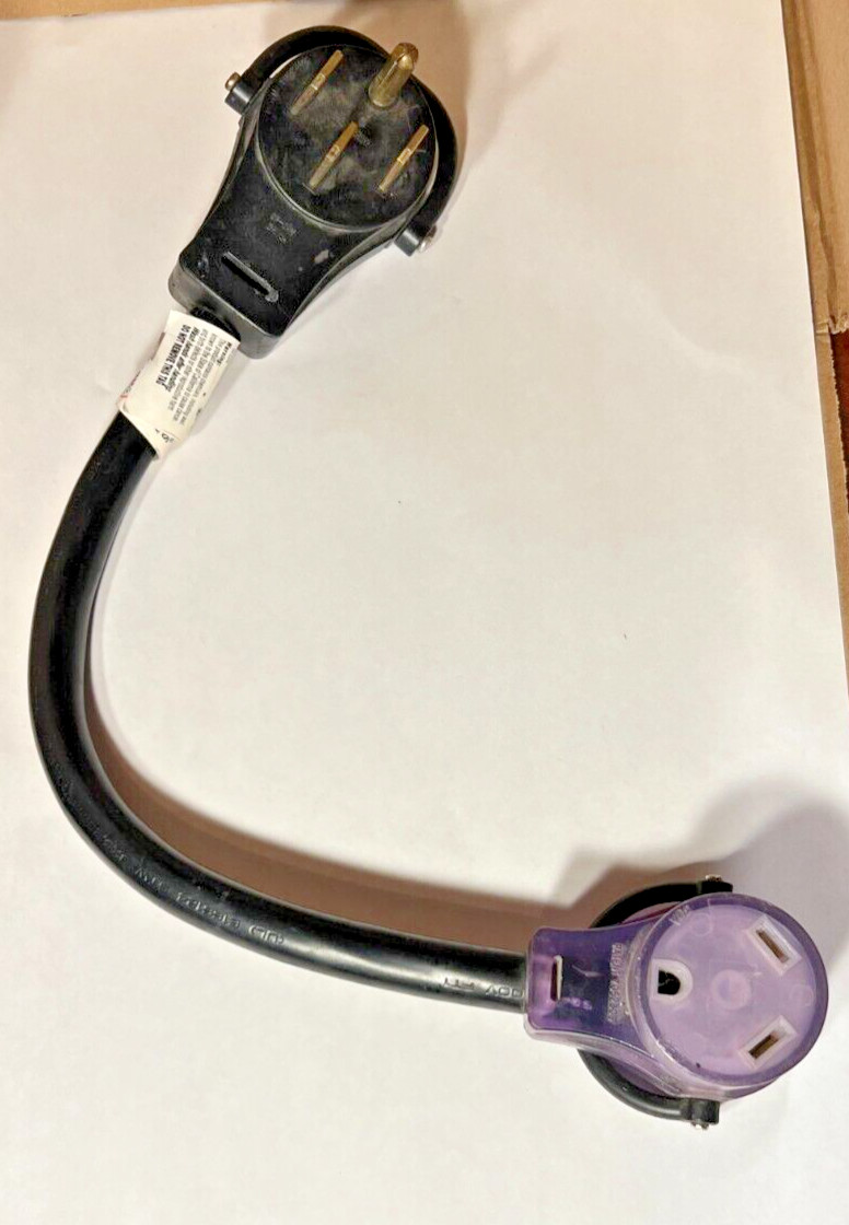 US Hardware RV-347B Electrical Conversion Adapter 18″ 30A to 50A