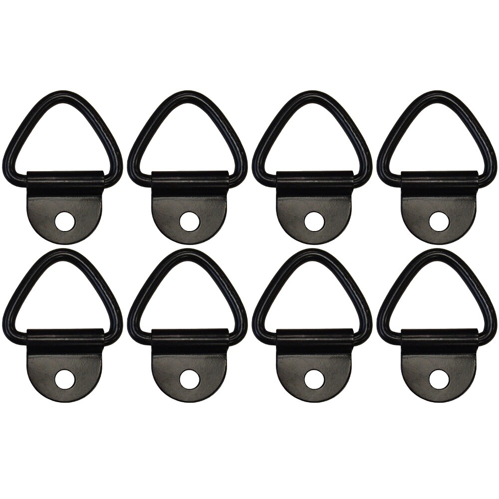 (8) 1/4″ Steel One Hole Bolt D Ring 2400# Truck Trailer Rope Chain Tie Down SR12