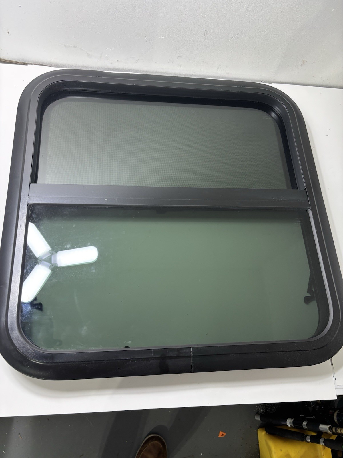 Rv/camper Window With Screen Black Trim 24×24 New Sliding Food Truck