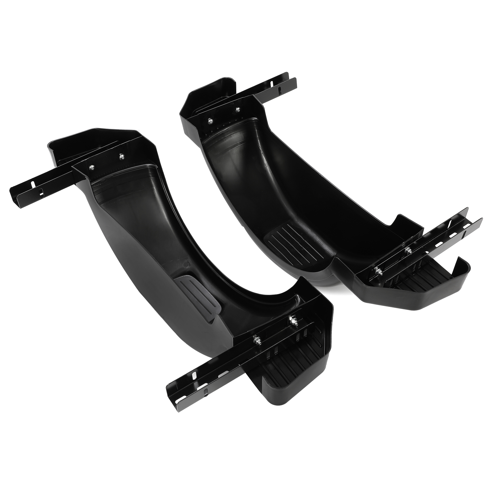 Black Pair of Single Axle Trailer Fenders Fits 13″ Wheels Tire Skirt Boat