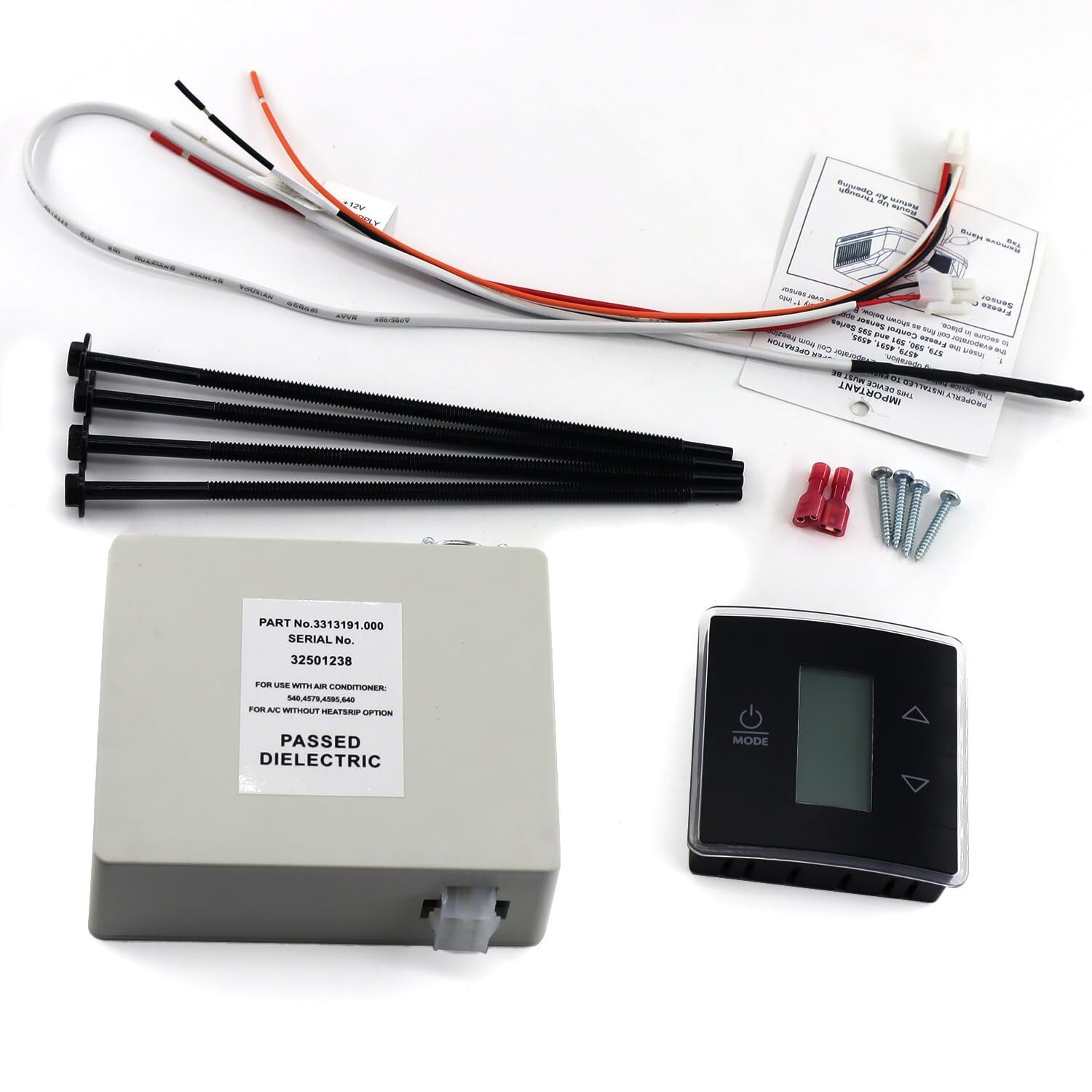 3316230.000 RV Wall Thermostat/Relay Box Heat/Cool with Black Wall Thermostat