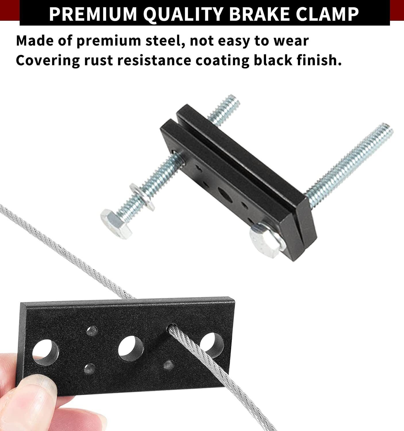 RV Trailer Brake System Extra Cable Kit for Brake Pedal of Towed Vehicle Pickup