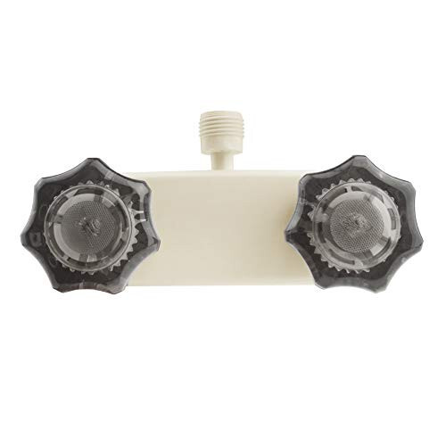 Box of 24 Dura Faucet DF-PL700S-BQ 4″ Bisque Plastic Lav faucet w/Smoke Knobs
