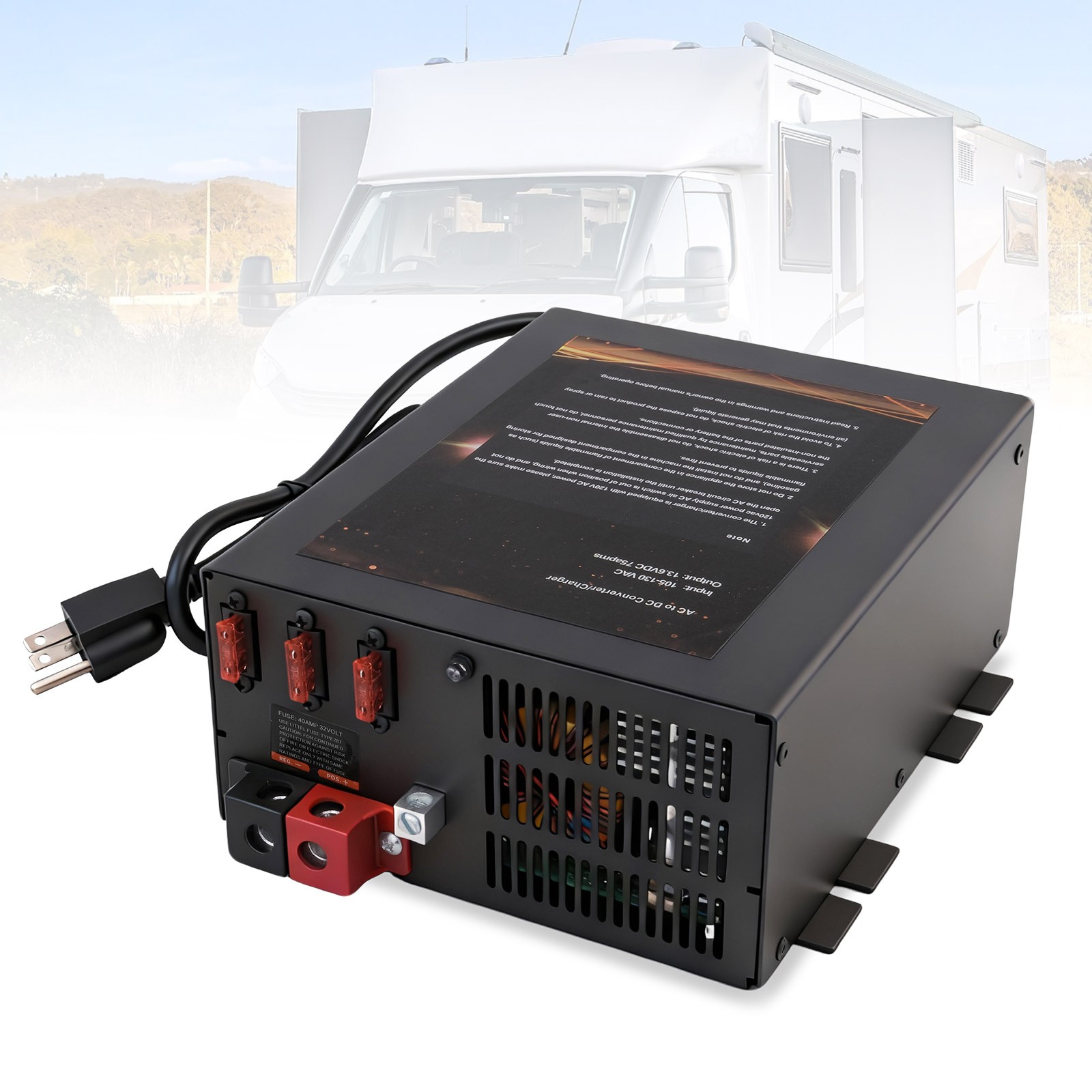 New PM3-75LK 75 Amp Power Converter/Charger for RV AC 110v To DC 12v Converter