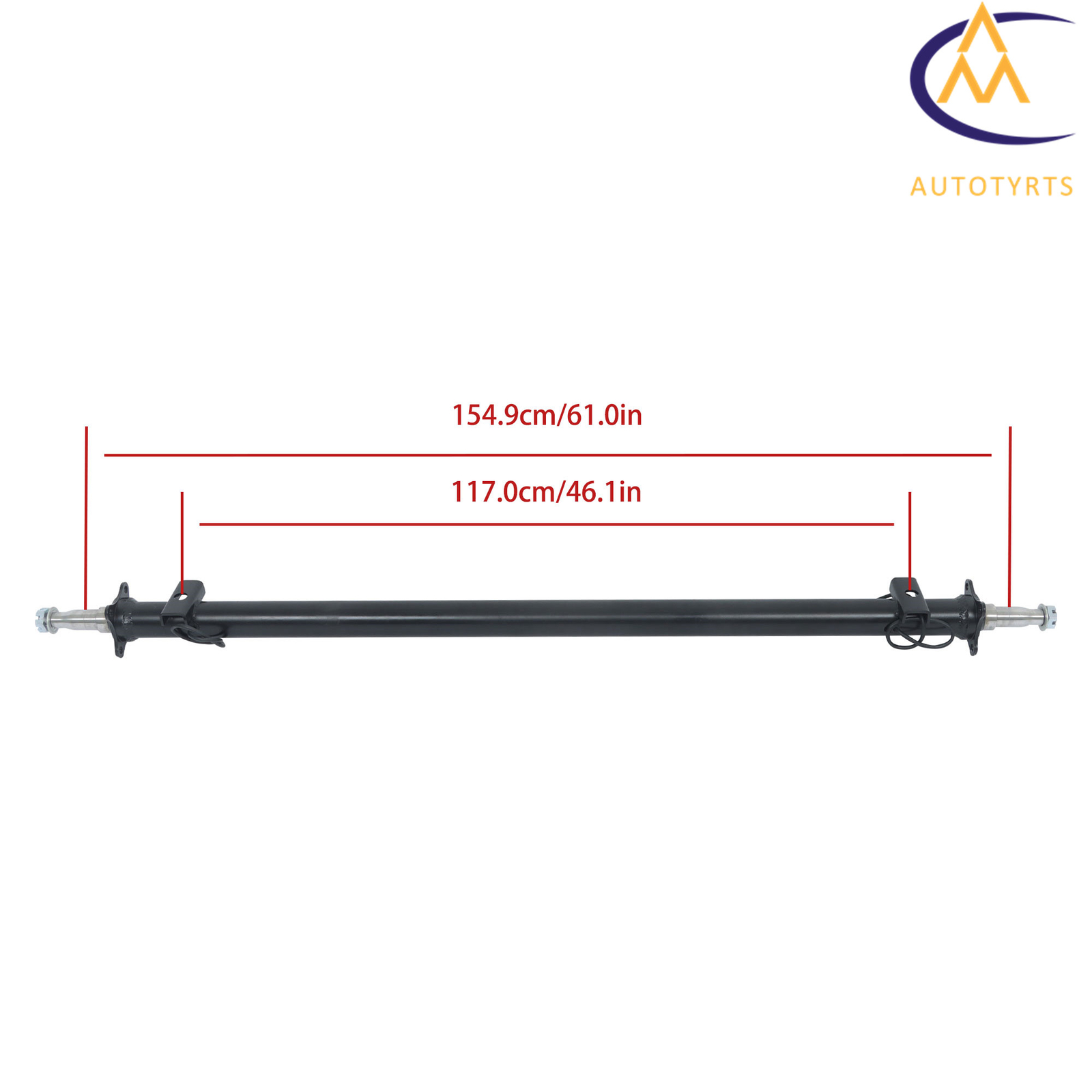 3.5k 3500 lb TK Trailer Axle RV Boat Trailer Cargo Dump Utility Axle-(Beam Only)