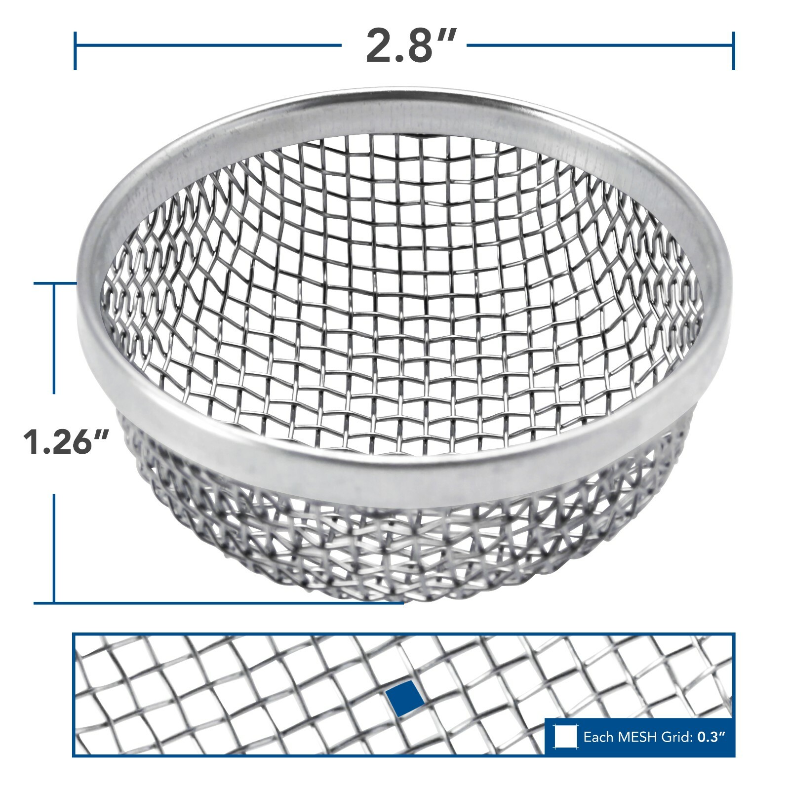 RV Motorhome FLYING INSECT BUG SCREEN for 2.8″ Furnace NEW LCW 2 PACK