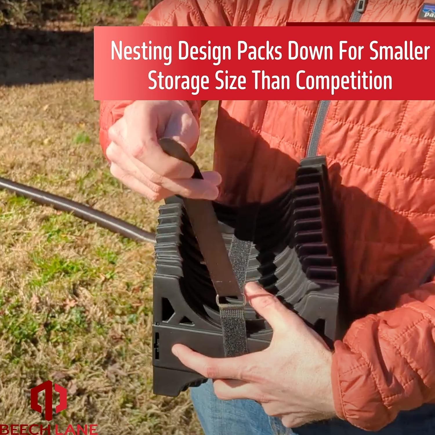 20 Foot RV Sewer Hose Support, Patented Nesting Design For Small Storage, Qui…