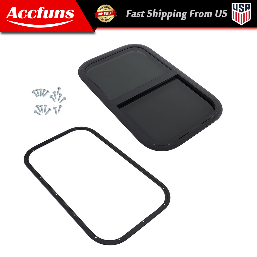 12″/14″/15″/18″ W × 22″/24″/16″/30″ H RV Camper Window Vertical Slider W/ Screen