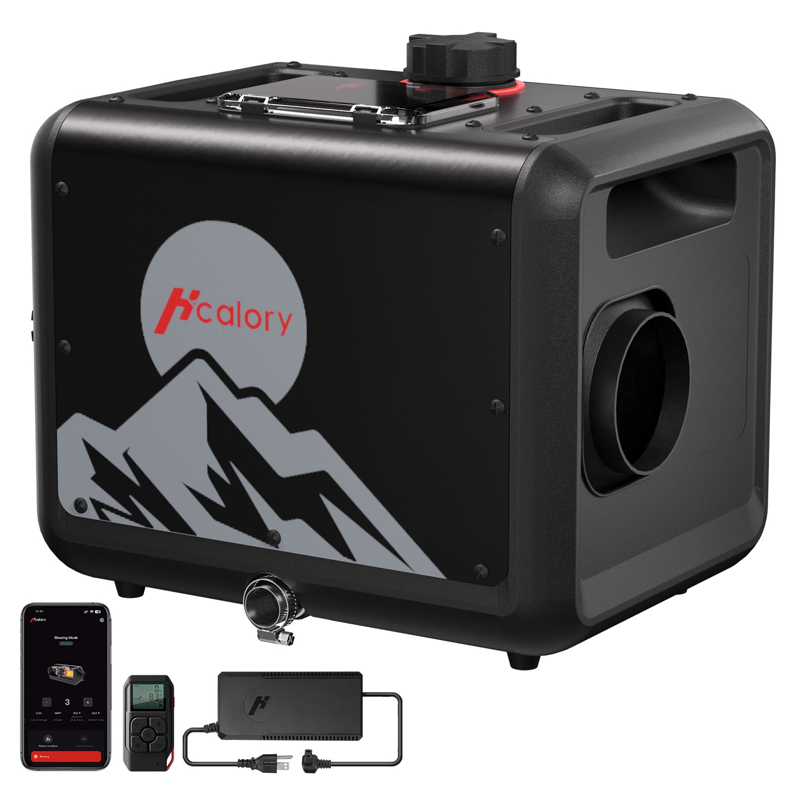 Upgraded TB-MAX 7.5L Diesel Air Heater 8KW 110V 12V/24V Bluetooth for RV Camper