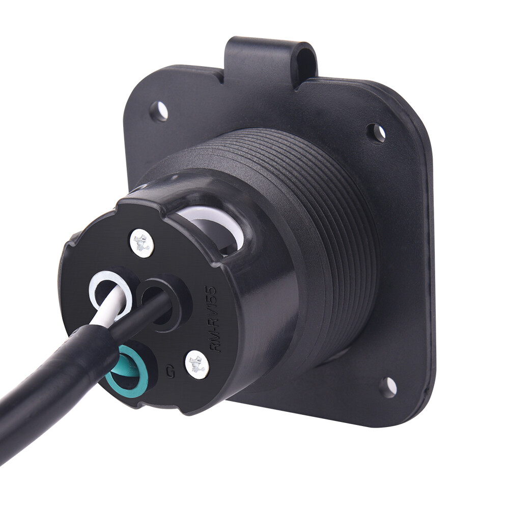 18 Inch 15 Amp AC Port Plug Power Inlet Integrate Extension Cord NEMA 5-15P Plug