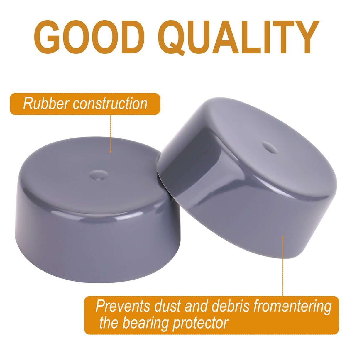 4x Bearing Buddy Bras 1.98″ Rubber Caps Dust Covers Replacement for-TrailerBoat