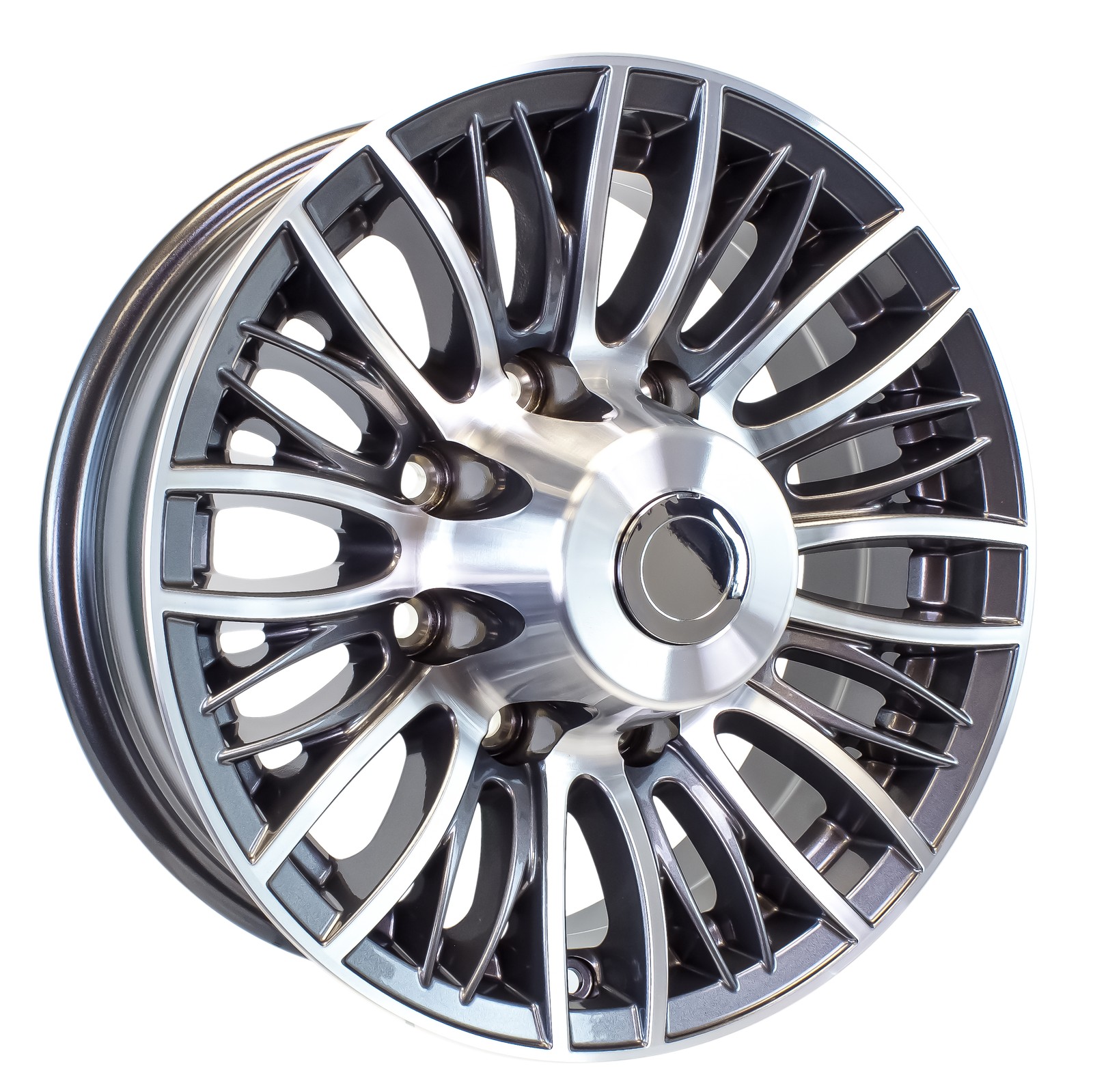 Aluminum Trailer Wheel 16X6 16 Inch Evolution 8 Lug On 6.5 Inch Center Rim