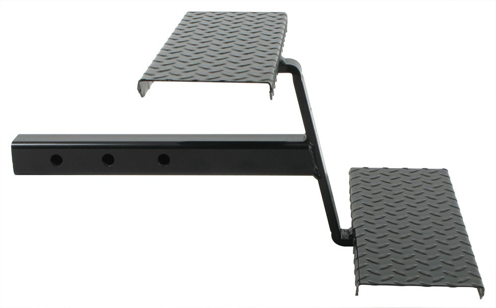 Truck Bed Step- 2″ Receiver Hitch Stairs w/ Two steel Steps RV Slide In Camper