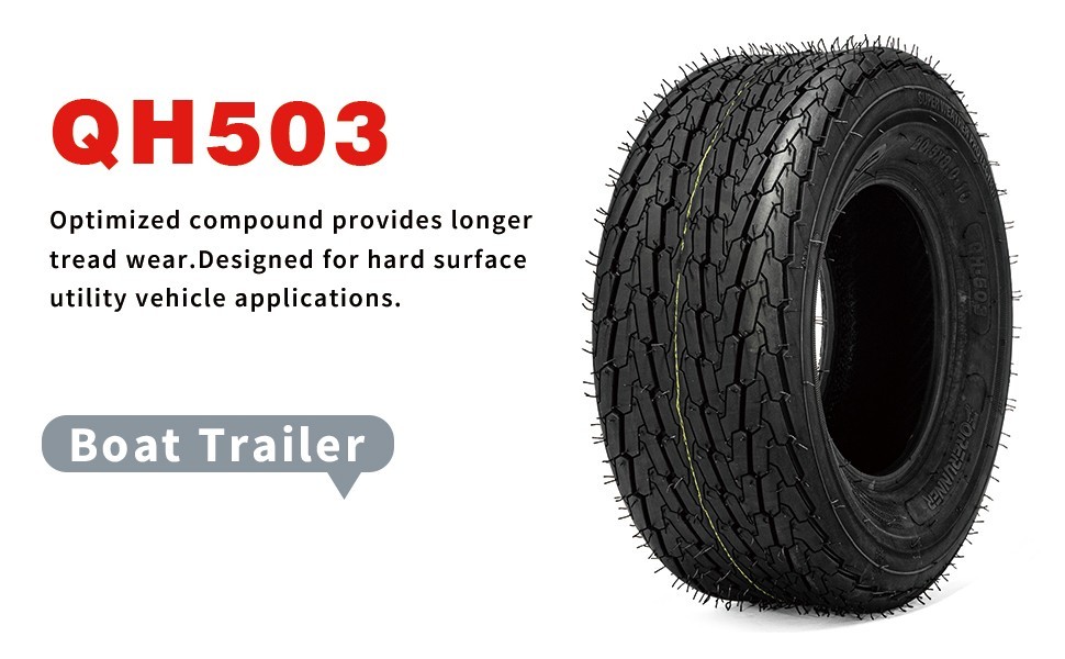 2 Tires 20.5×8-10 Trailer Tires 20.5×8.0-10 Boat Trailer Tires 20.5x8x10 6PR