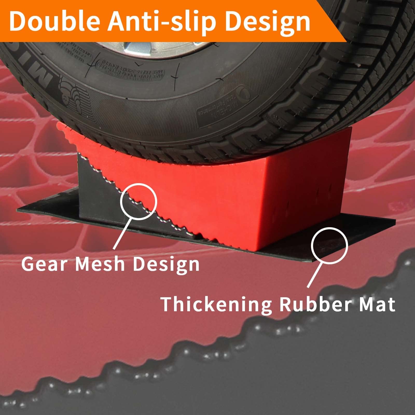 OULEME RV Leveling Blocks, Camper Leveler System 2 Packs M (13*6*4.3 inches)