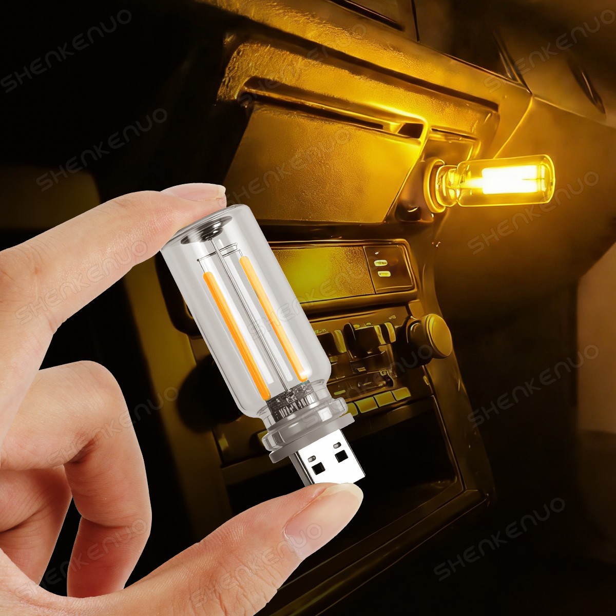 LED Night Light for Car Interior & Camping Mood Lamps 3 COLORS AVAILABLE 2pcs
