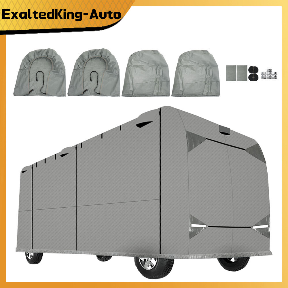Non-woven Fabric Class A RV Trailer Camper Cover Anti UV For 30′-33′ Motorhome