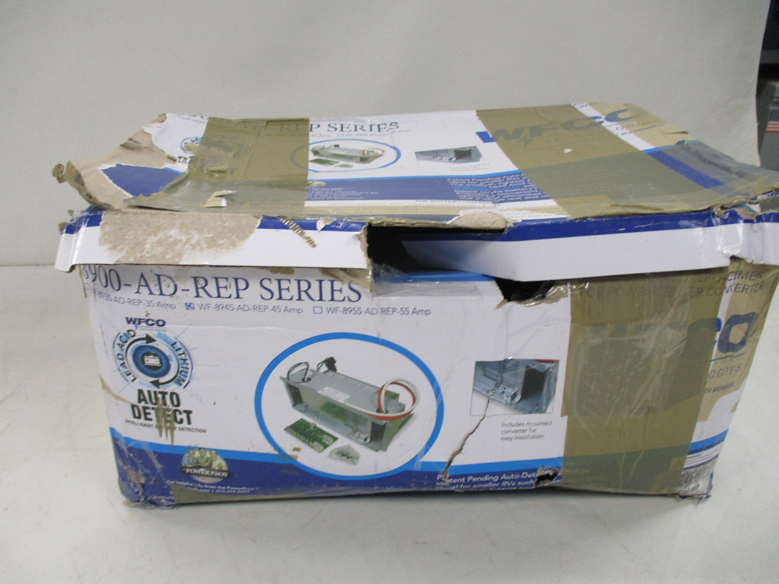 WFCO 8900-AD REP SERIES CONVERTER REPLACEMENT 45 AMP WF-8945-AD-REP RV CAMPER