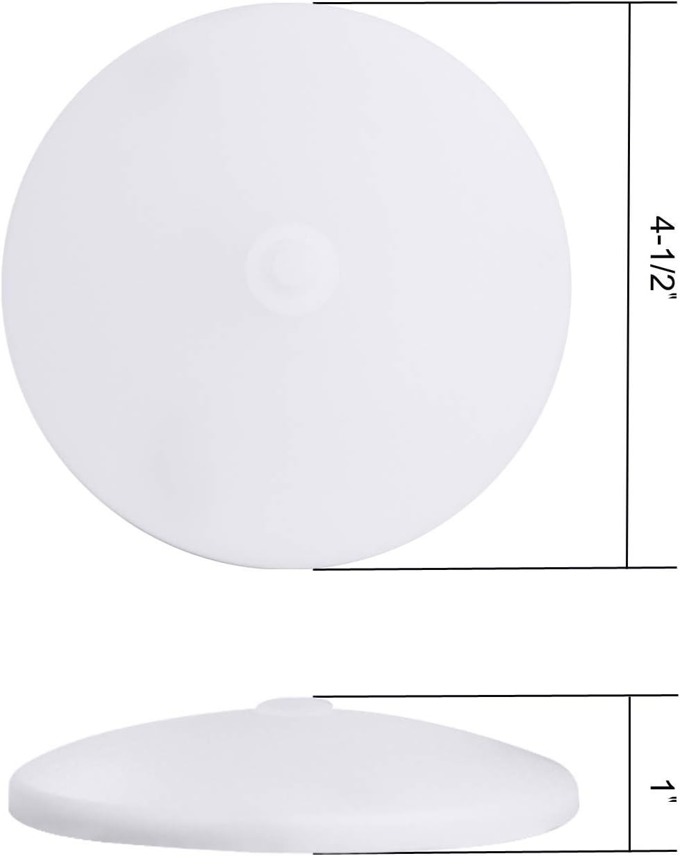 Slim RV Puck Lights 6-Pack 12V 4.5″ 4000K Cool White LED Interior