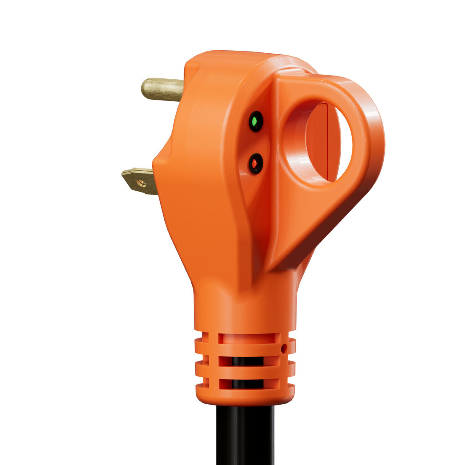 25-50′ RV Power Extension Cord 30/50A Twist Lock W/LED Indicator & Grip Handle