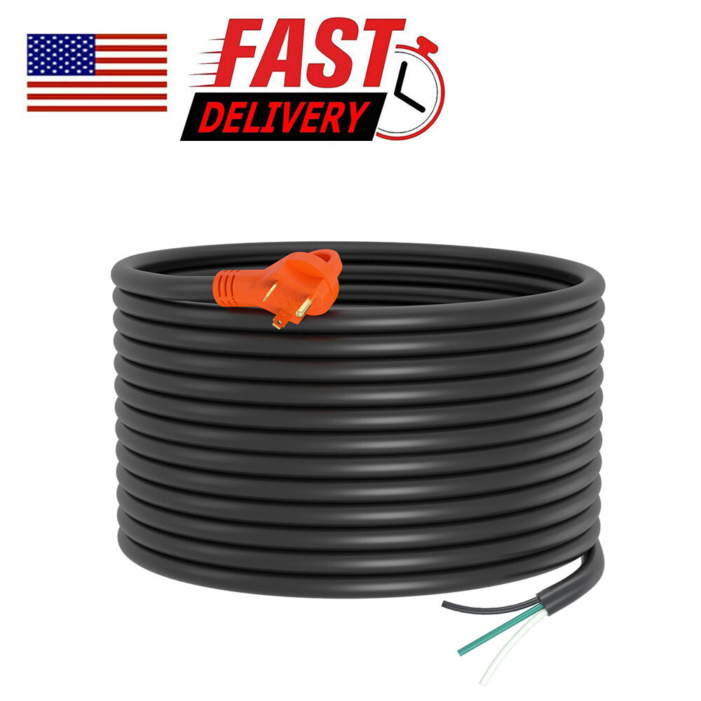 EPICORD 30′ 30Amp RV Cord W/6″ Loose End Plug With Handles Generator Power Cord