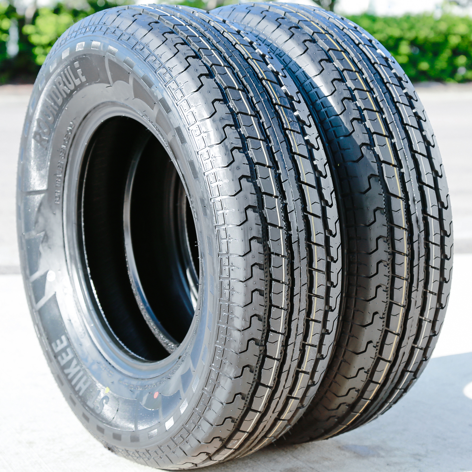 2 Tires Roundrule ST Hikee Semi Steel ST 215/75R14 Load D 8 Ply Trailer