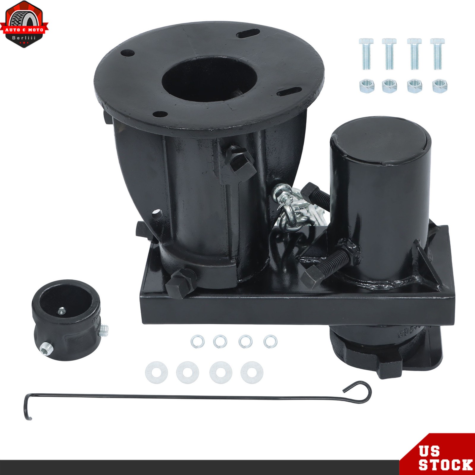 Fifth (5th) Wheel to Gooseneck Adapter w/ 7-1/2″ Offset C5G X 12″-16″ Adjustable