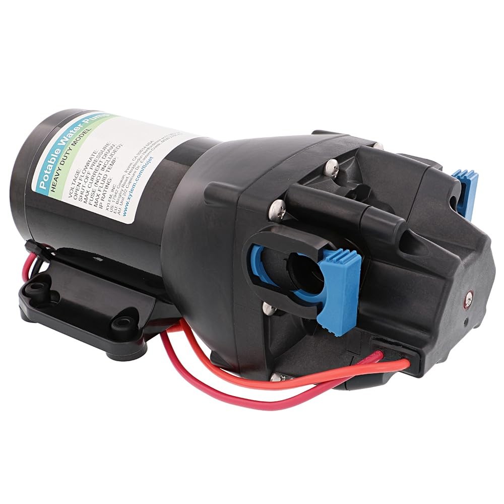 Heavy Duty 12V RV Water Pump with Strainer – 3 GPM, 50 PSI, Durable Polypropylen
