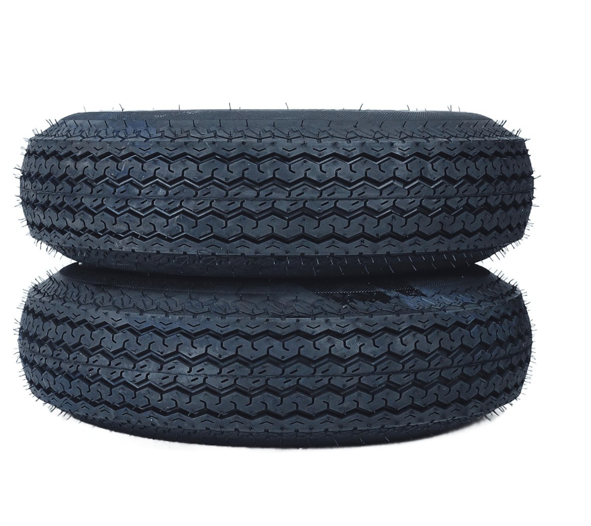 2-Pack Trailer Tire on Rim 4.80-8 480-8 4.80×8 4 Lug W/ 8in Rims Wheels Black