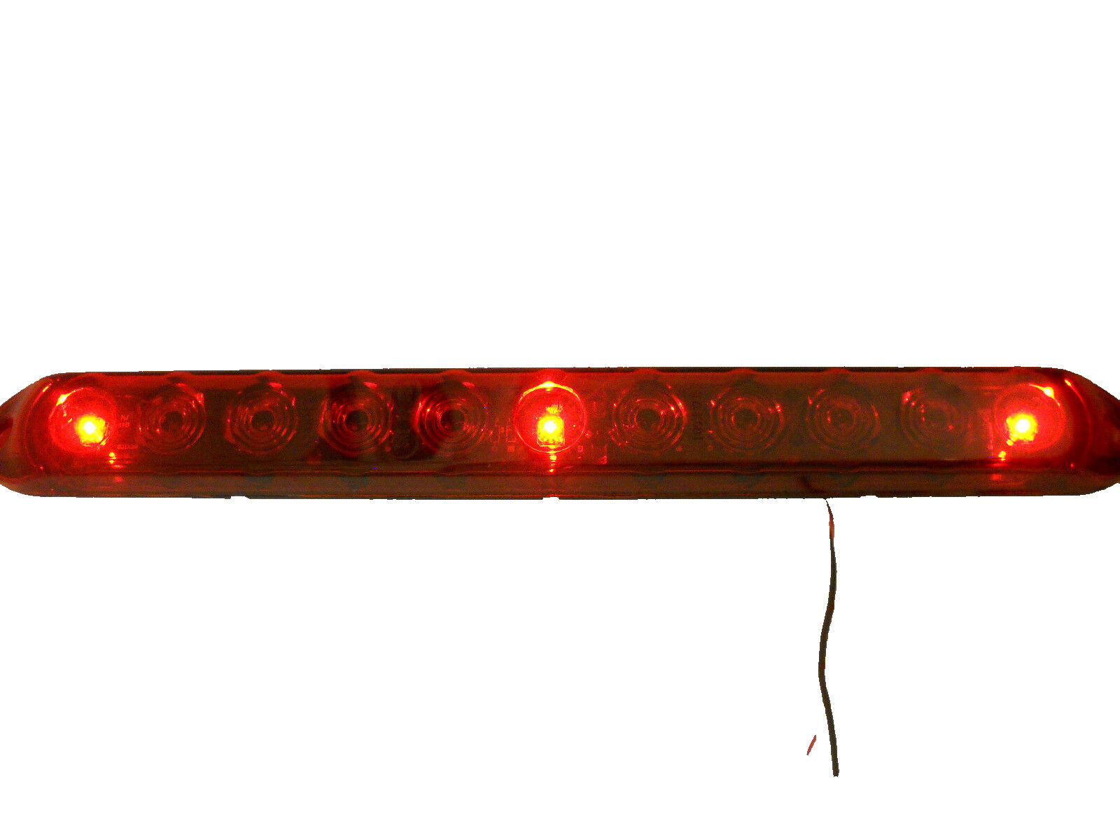 15″ Slimline LED ID Light Bar Red Lens