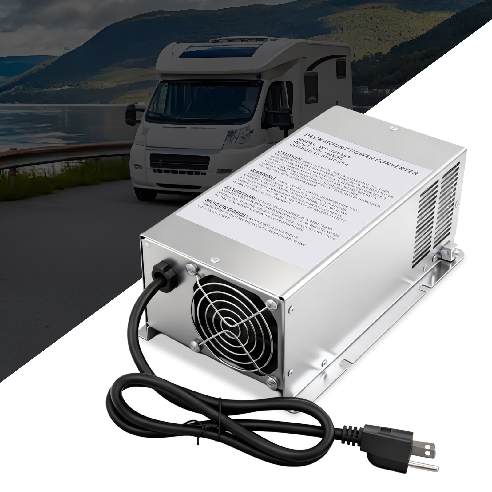 Upgraded For WF-9855-MBA 55 Amp Power Converter Converter/battery Charge