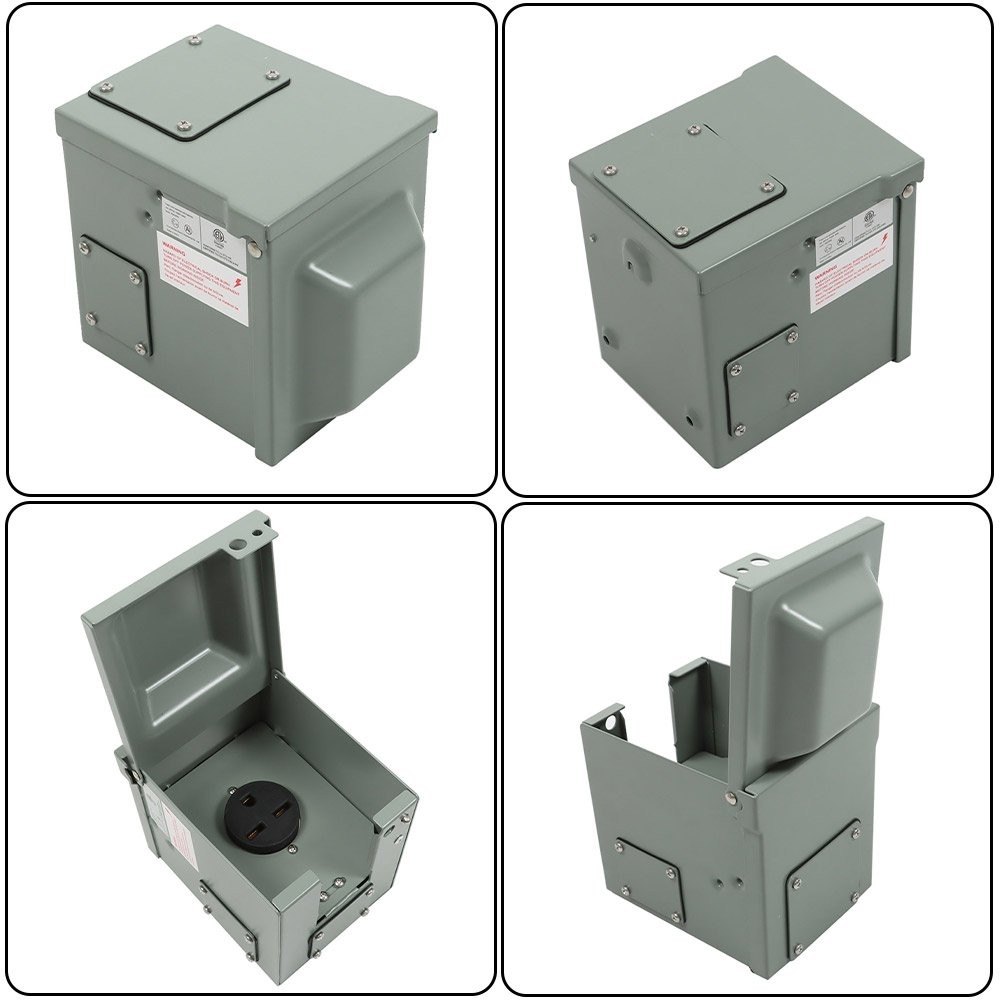 30 Amp 250 Volt Welding Power Outlet Box NEMA 6-30R Power Outlet Panel-3 Prong