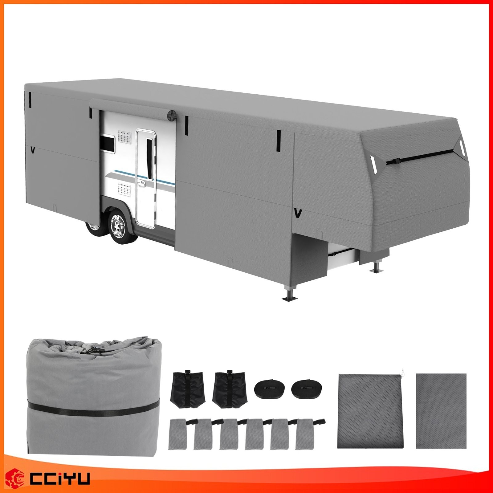 37-40 Foot 5th Wheel RV Cover Motorhome Travel Trailer Camper Non-Woven Fabric