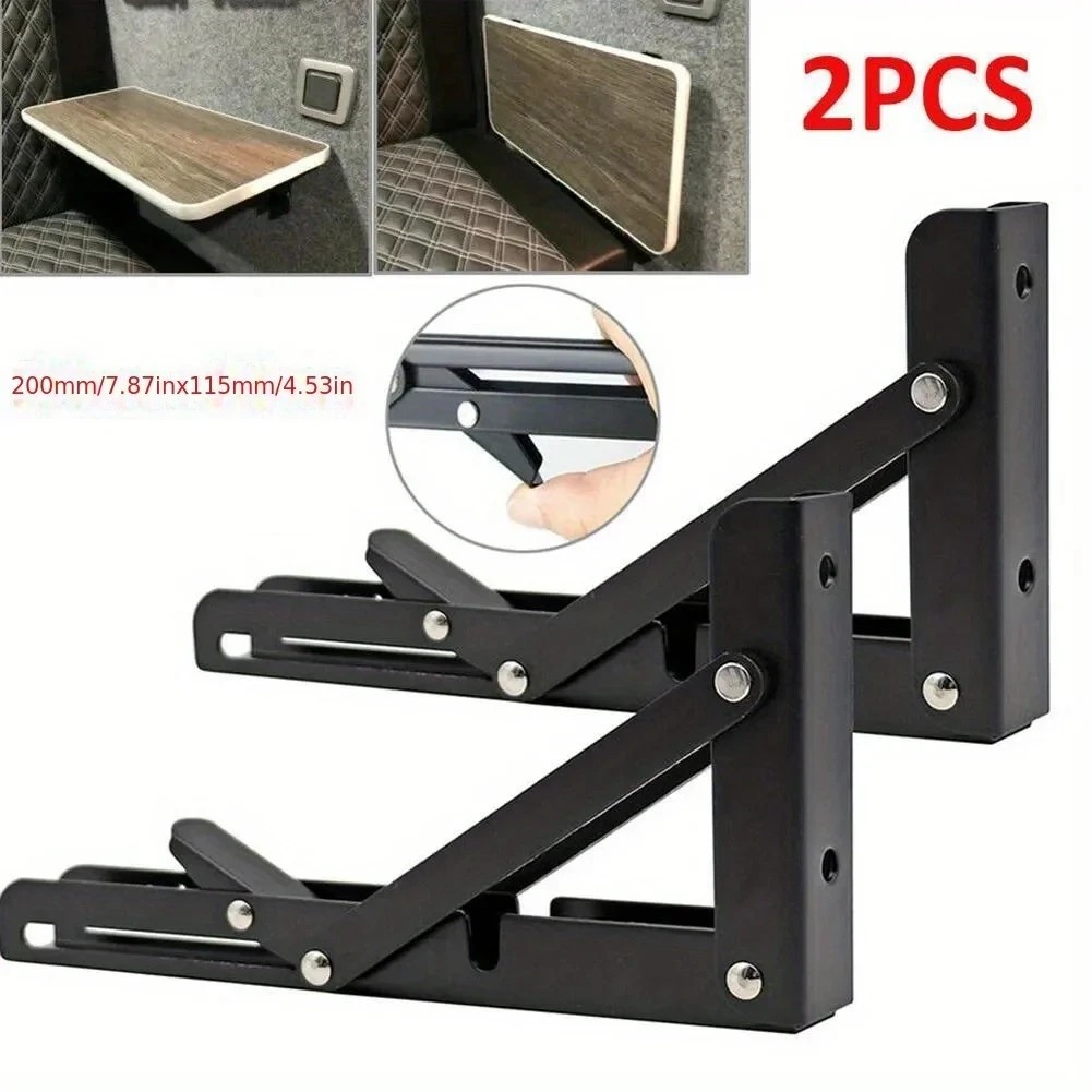 2pcs Folding Bracket for Table Shelf Camper Van Motor Home Accessories