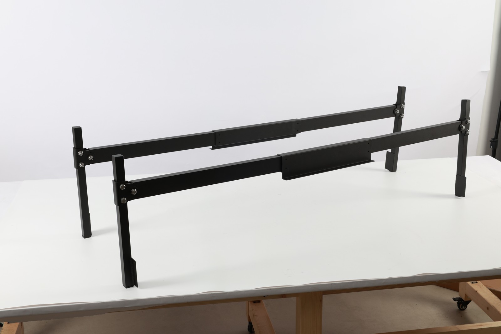 Aluminum Truck Cap&Topper Ladder Roof Rack for Pickup Camper Shell Black Upgrade