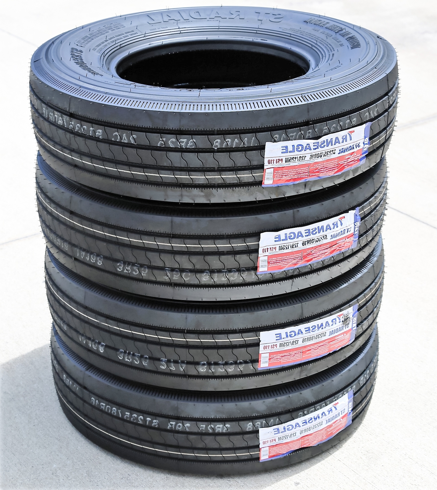 5 Tires 235/80R16 Transeagle ST Radial All Steel Trailer Load G 14 Ply