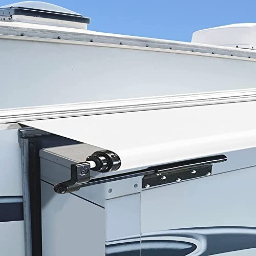 Universal RV Slide Out Awning Fabric Replacement 46″x170″ – White, Slide-Topper